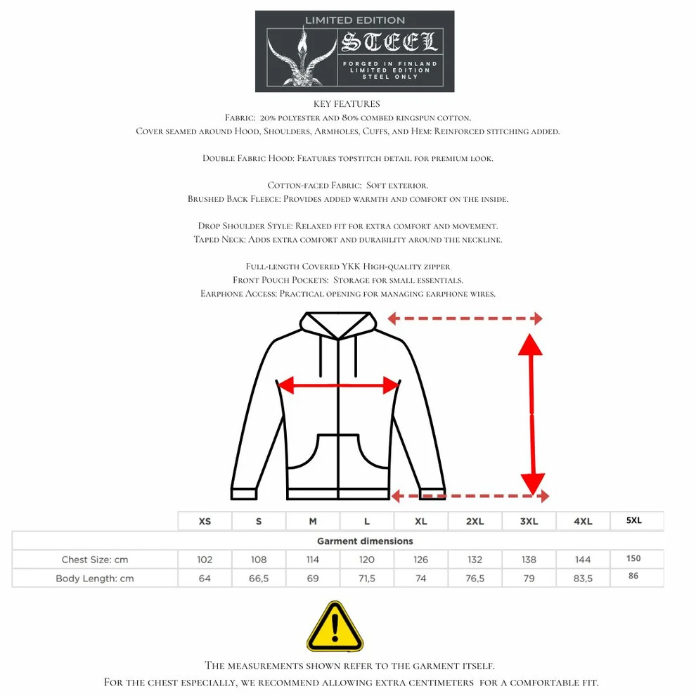 Koronthurus – Metamorfoosi Zipper Hoodie - Image 3